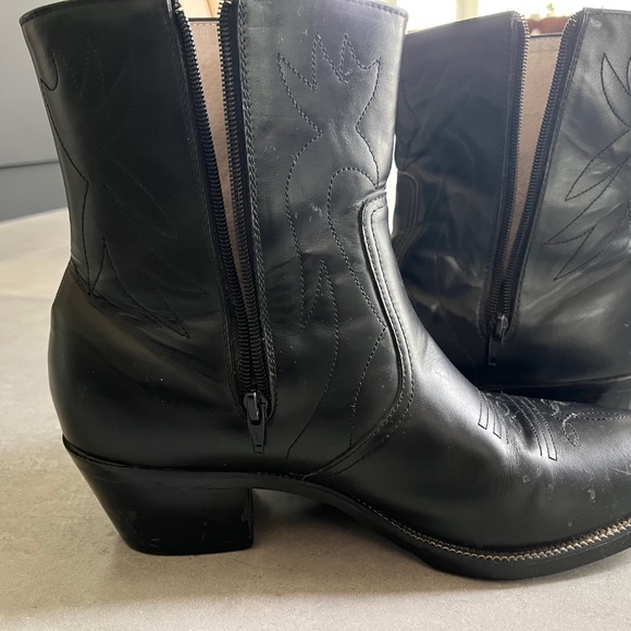 Men's High Noon Side Zip Ankle Cowboy Boots - Picture 7 of 7